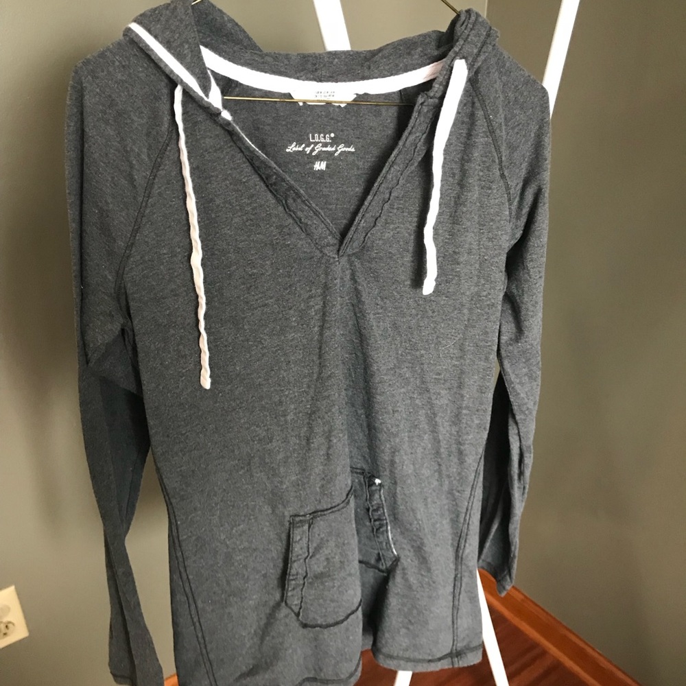 H&M Hooded long sleeve shirt
